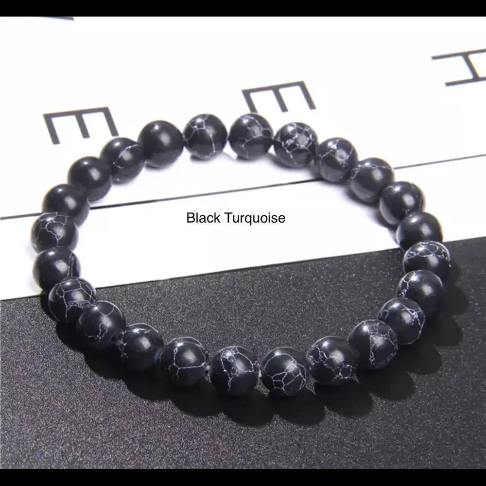 NATURAL STONE STRETCH BRACELETS‎